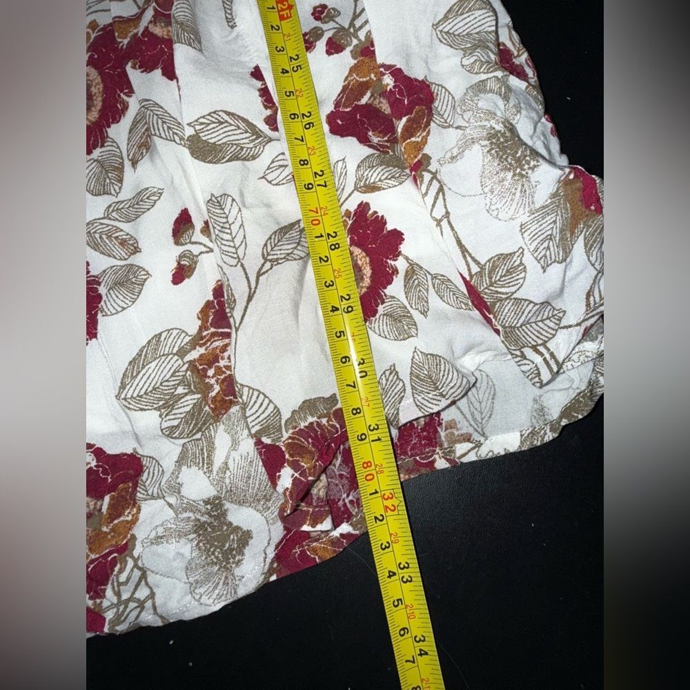 Free people women’s floral flared sleeve mini dress size 4 *flaw* boho - Picture 10 of 11